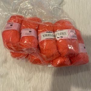 Hayfield Trilon 3-ply Yarn 8 Skeins Color Mango